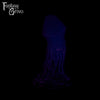 A Fantasy Grove sex toy on a black background with a logo in the upper left corner