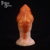 A fantasy sex toy on a black background with the Fantasy Grove logo in the upper left corner