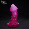 A Fantasy Grove sex toy on a black background with a logo in the upper left corner
