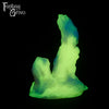 A fantasy sex toy on a black background with the Fantasy Grove logo in the upper left corner