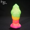 A fantasy sex toy on a black background with the Fantasy Grove logo in the upper left corner 