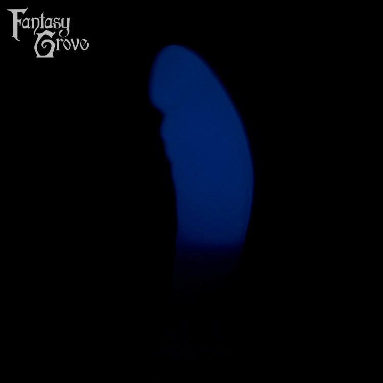 A Fantasy Grove sex toy on a black background with a logo in the upper left corner