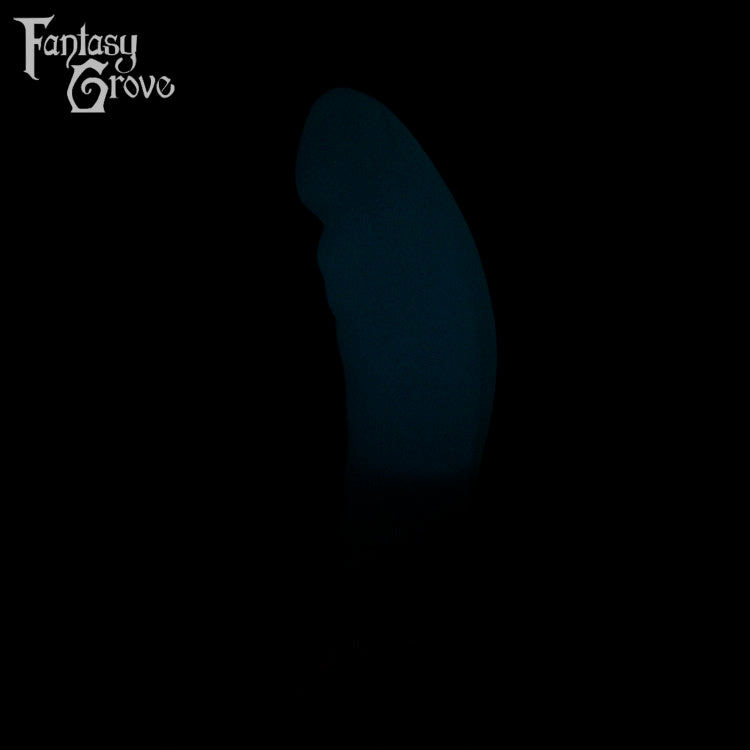 A Fantasy Grove sex toy on a black background with a logo in the upper left corner