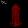 A Fantasy Grove sex toy on a black background with a logo in the upper left corner
