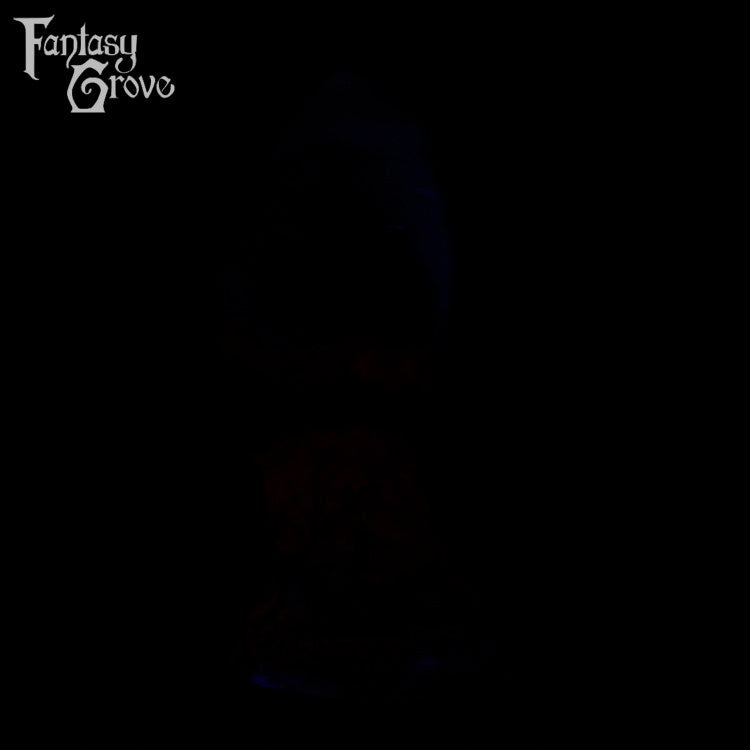 A fantasy sex toy on a black background with the Fantasy Grove logo in the upper left corner