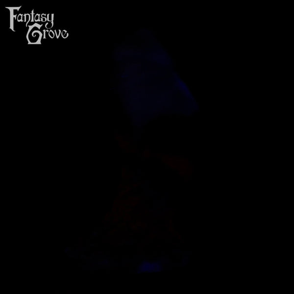 A fantasy sex toy on a black background with the Fantasy Grove logo in the upper left corner