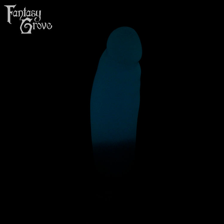 A Fantasy Grove sex toy on a black background with a logo in the upper left corner