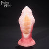 A fantasy sex toy on a black background with the Fantasy Grove logo in the upper left corner 