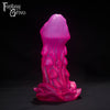 A Fantasy Grove sex toy on a black background with a logo in the upper left corner
