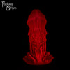 A Fantasy Grove sex toy on a black background with a logo in the upper left corner