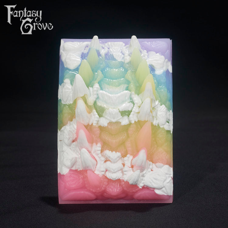 A Fantasy Grove sex toy on a black background with a logo in the upper left corner