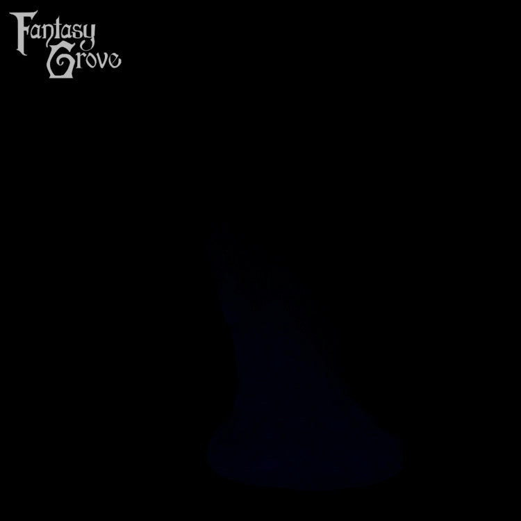 A fantasy sex toy on a black background with the Fantasy Grove logo in the upper left corner 
