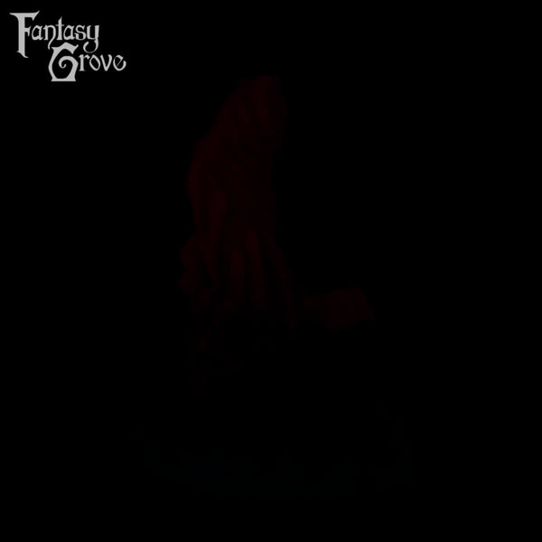 A fantasy sex toy on a black background with the Fantasy Grove logo in the upper left corner