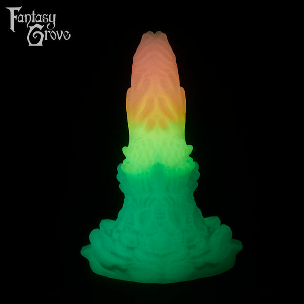 A fantasy sex toys on a black background with Fantasy Grove branding