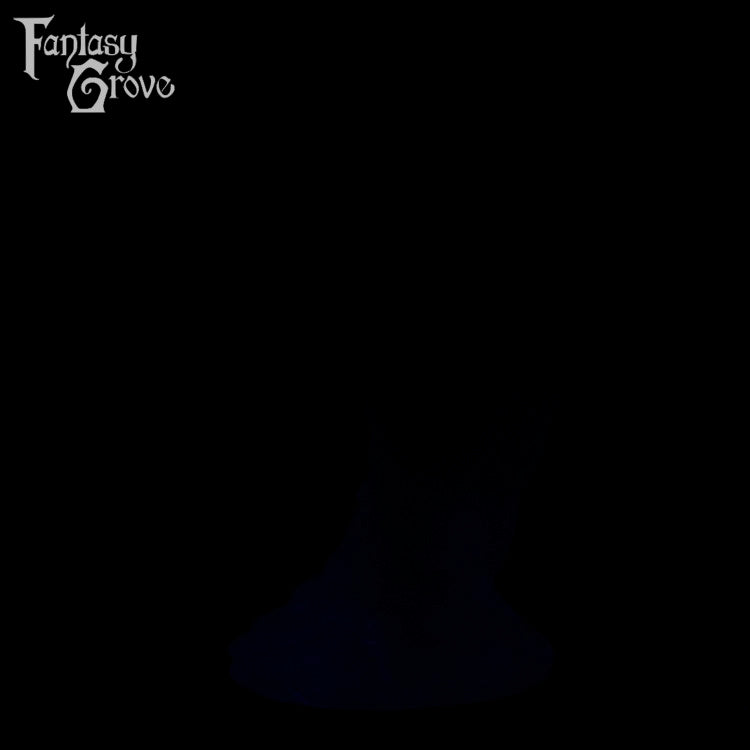 A fantasy sex toy on a black background with the Fantasy Grove logo in the upper left corner 