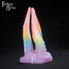 A Fantasy Grove sex toy on a black background with a logo in the upper left corner