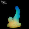 A fantasy sex toy on a black background with the Fantasy Grove logo in the upper left corner 