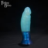 A Fantasy Grove sex toy on a black background with a logo in the upper left corner