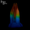 A Fantasy Grove sex toy on a black background with a logo in the upper left corner