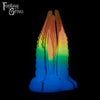 A Fantasy Grove sex toy on a black background with a logo in the upper left corner