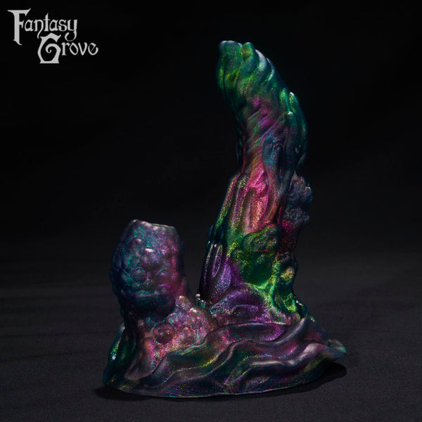 A fantasy sex toys on a black background with Fantasy Grove branding