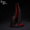 A Fantasy Grove sex toy on a black background with a logo in the upper left corner