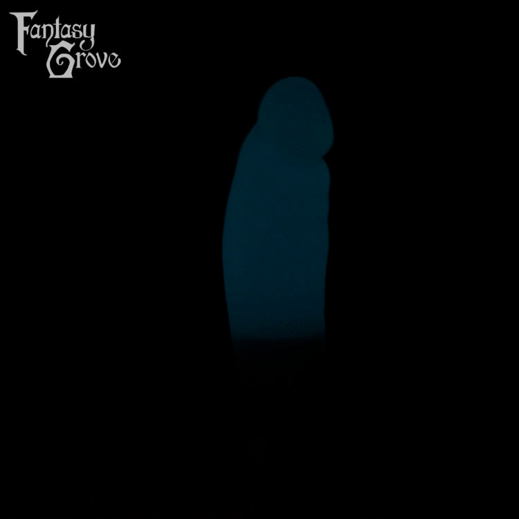 A Fantasy Grove sex toy on a black background with a logo in the upper left corner