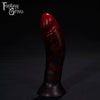 A Fantasy Grove sex toy on a black background with a logo in the upper left corner