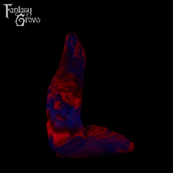 A fantasy sex toy on a black background with the Fantasy Grove logo in the upper left corner