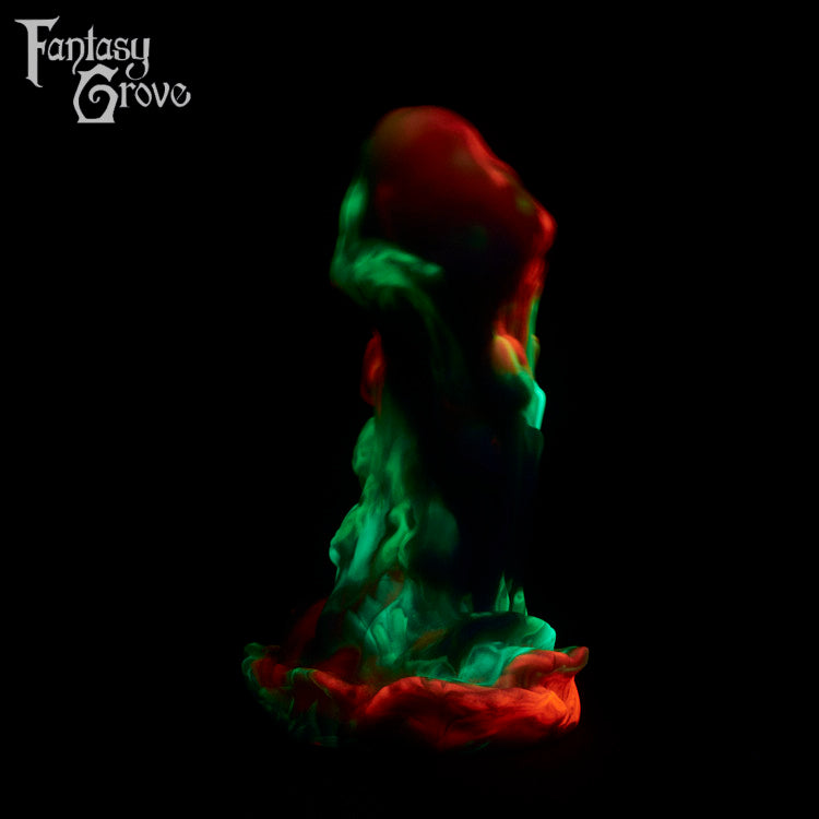 A fantasy sex toy on a black background with the Fantasy Grove logo in the upper left corner