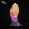 A fantasy sex toy on a black background with the Fantasy Grove logo in the upper left corner