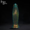 A Fantasy Grove sex toy on a black background with a logo in the upper left corner