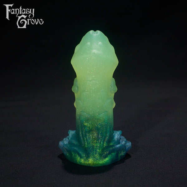 A fantasy sex toys on a black background with Fantasy Grove branding
