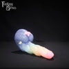 A fantasy sex toy on a black background with the Fantasy Grove logo in the upper left corner 