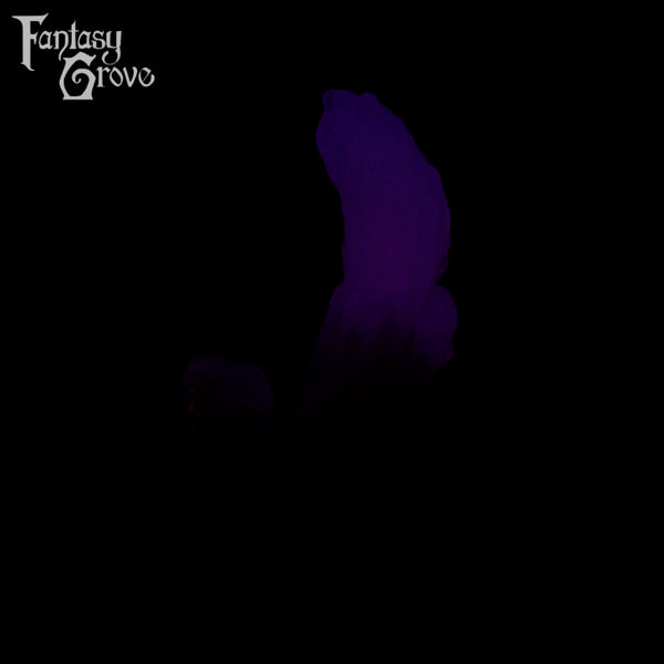 A fantasy sex toy on a black background with the Fantasy Grove logo in the upper left corner