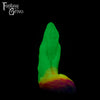 A fantasy sex toy on a black background with the Fantasy Grove logo in the upper left corner 