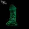 A fantasy sex toy on a black background with the Fantasy Grove logo in the upper left corner
