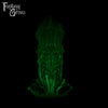 A fantasy sex toy on a black background with the Fantasy Grove logo in the upper left corner