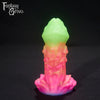 A fantasy sex toy on a black background with the Fantasy Grove logo in the upper left corner 