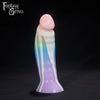 A Fantasy Grove sex toy on a black background with a logo in the upper left corner