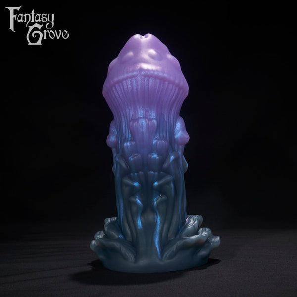 A fantasy sex toys on a black background with Fantasy Grove branding