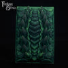 A fantasy sex toy on a black background with the Fantasy Grove logo in the upper left corner