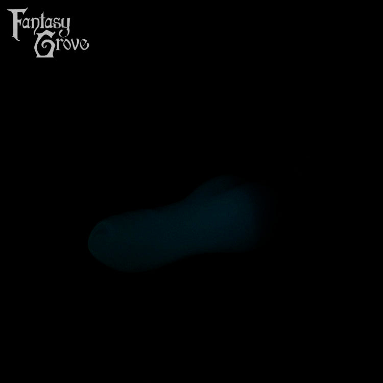 A Fantasy Grove sex toy on a black background with a logo in the upper left corner