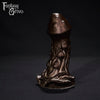 A fantasy sex toy on a black background with the Fantasy Grove logo in the upper left corner 