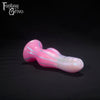 A Fantasy Grove sex toy on a black background with a logo in the upper left corner