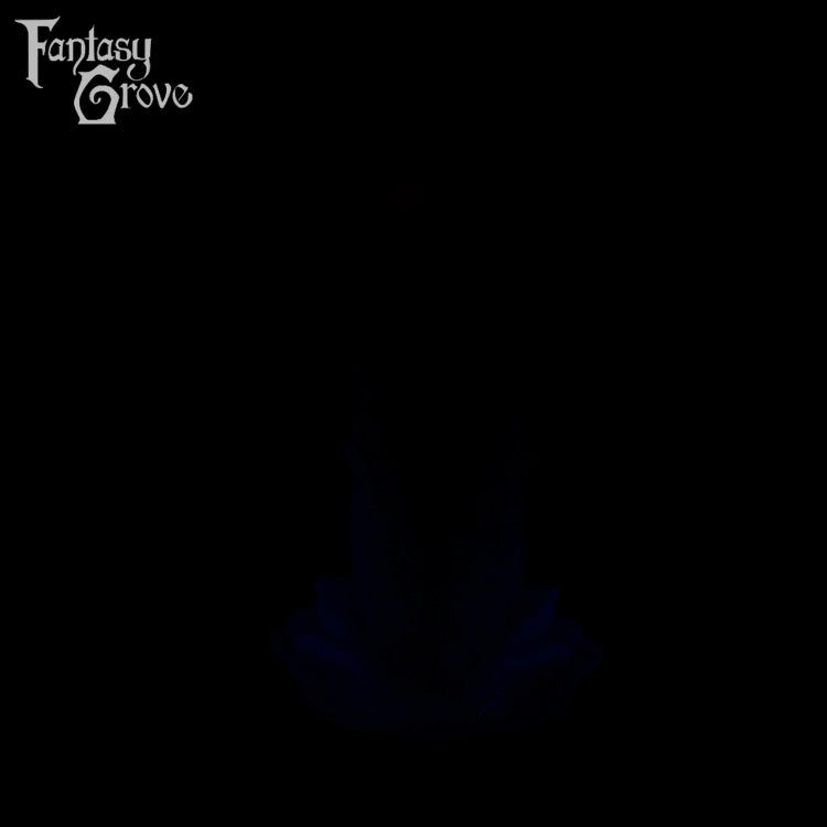 A fantasy sex toy on a black background with the Fantasy Grove logo in the upper left corner 