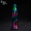A Fantasy Grove sex toy on a black background with a logo in the upper left corner