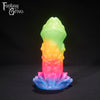 A fantasy sex toy on a black background with the Fantasy Grove logo in the upper left corner 