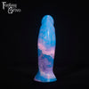 A fantasy sex toy on a black background with the Fantasy Grove logo in the upper left corner