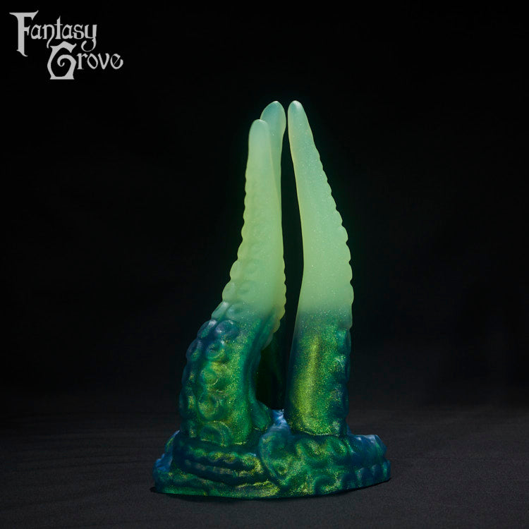 A fantasy sex toys on a black background with Fantasy Grove branding
